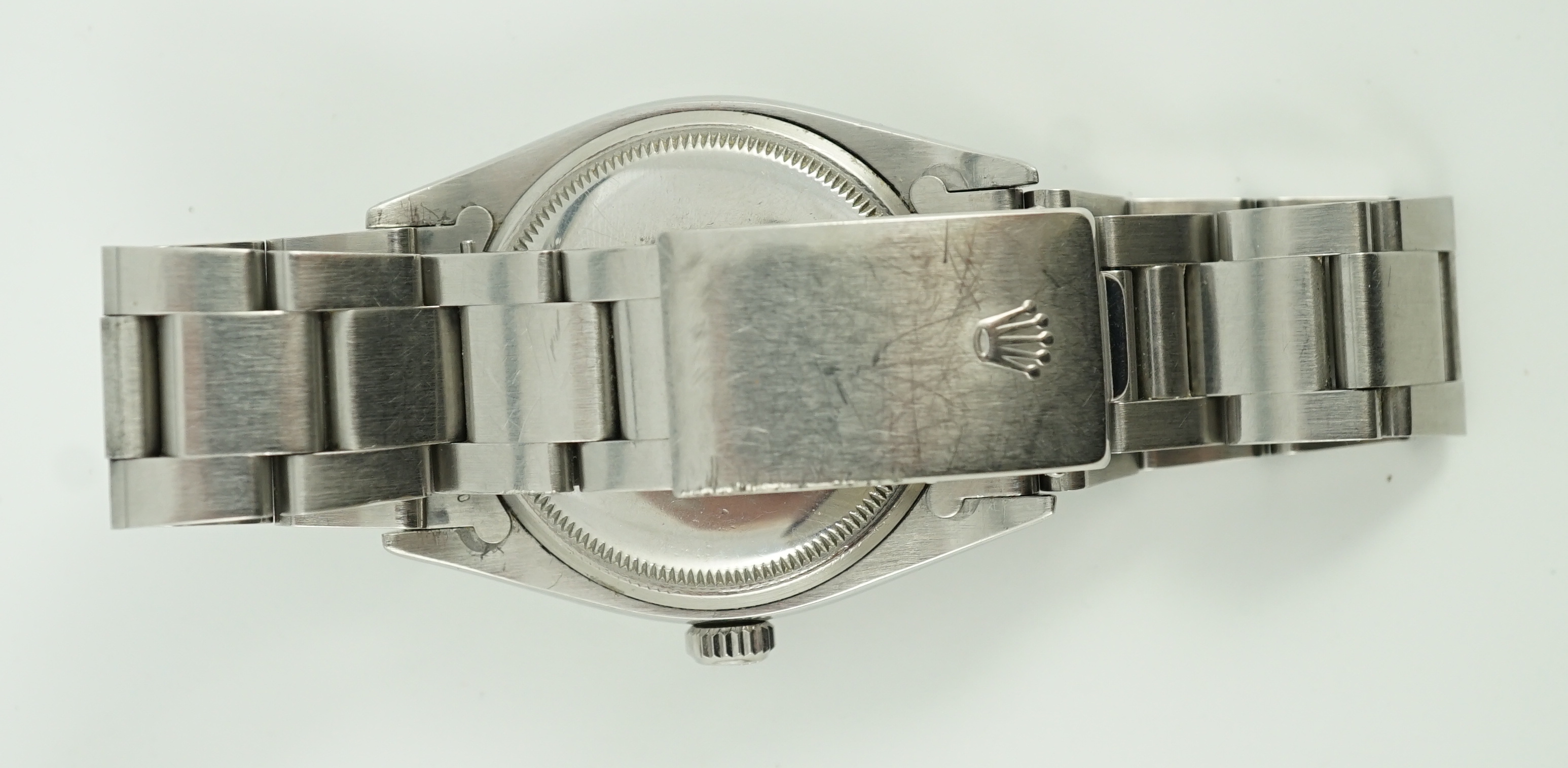 A gentleman's rare late 1950's stainless steel Rolex Oyster Perpetual Explorer wrist watch